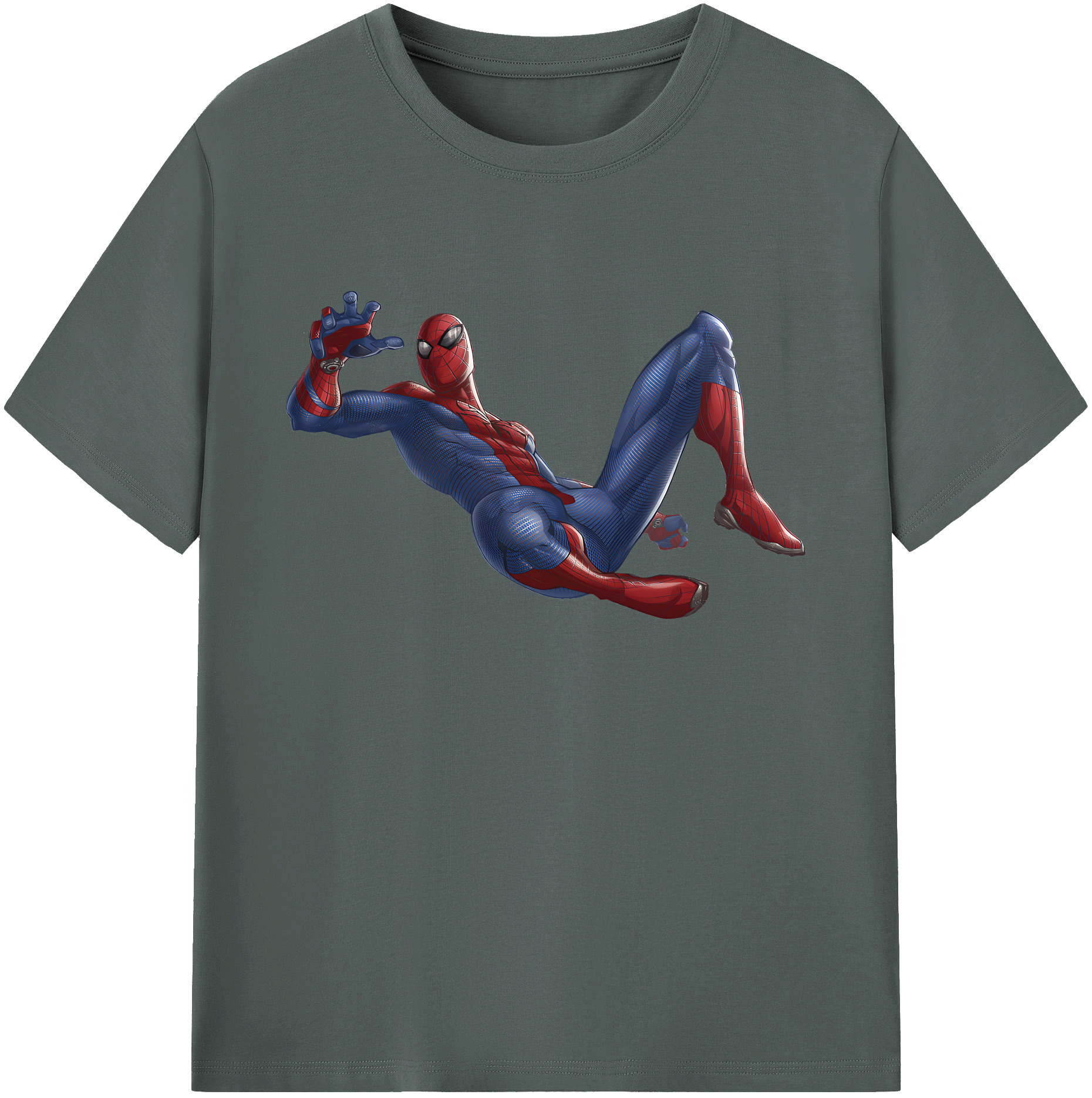 （画像用） Spider Man スパイダーマン 綿100％ メンズ半袖Tシャツ｜肌触りやわらか＆通気性